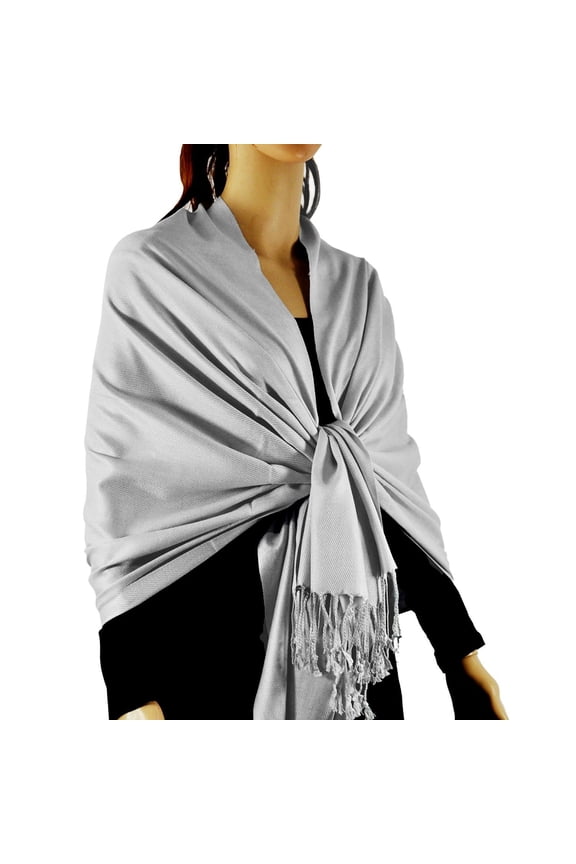 Large Solid Color Pashmina Shawl Wrap Scarf 78" X 28"