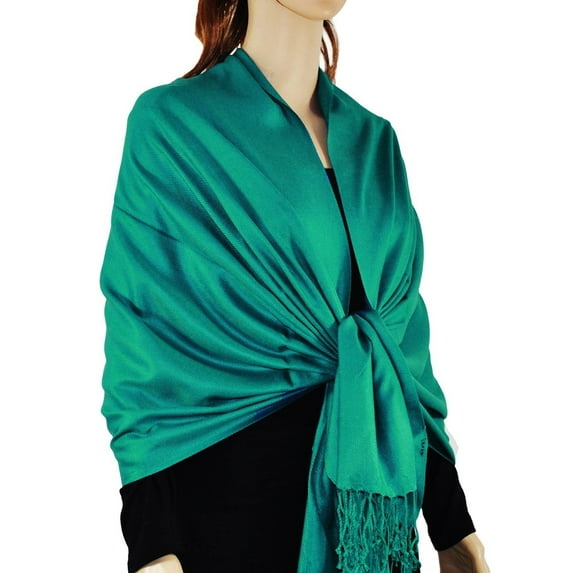 Large Solid Color Pashmina Shawl Wrap Scarf 78" X 28"