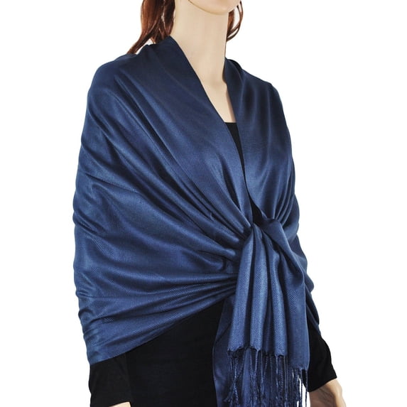 Large Solid Color Pashmina Shawl Wrap Scarf 78" X 28"