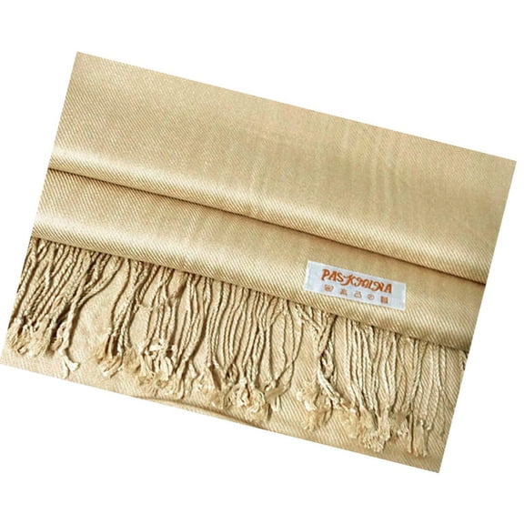 Large Solid Color Pashmina Shawl Wrap Scarf 78" X 28"