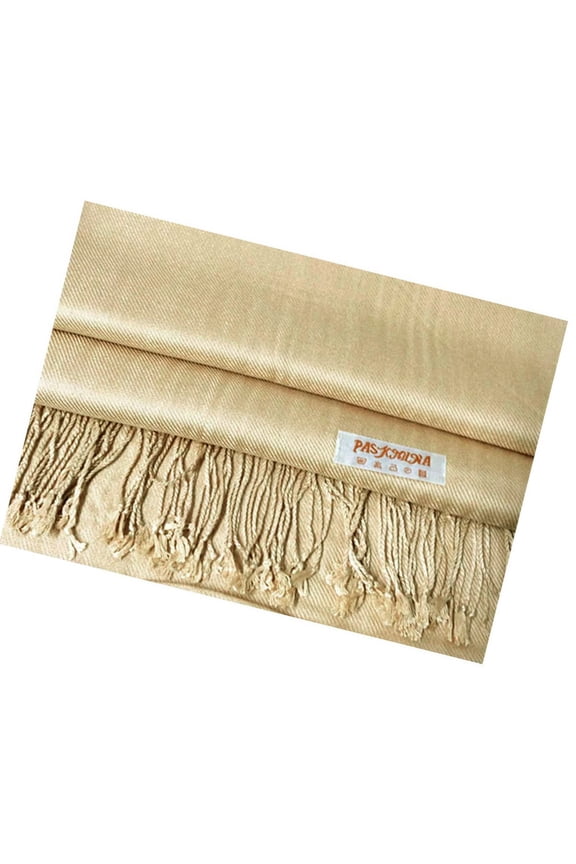 Large Solid Color Pashmina Shawl Wrap Scarf 78" X 28"
