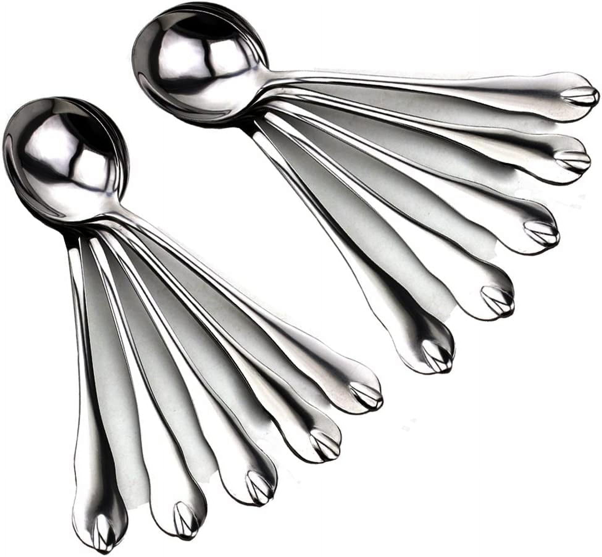 Large Soup Spoons, Large Stainless Steel Restaurant & Hotel Quality ...