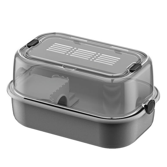 Large Space Hamsters Cage with Ventilated Lid Clear Pet Cage Indoor Resting Sleep Villa for Chinchillas Guineapigs