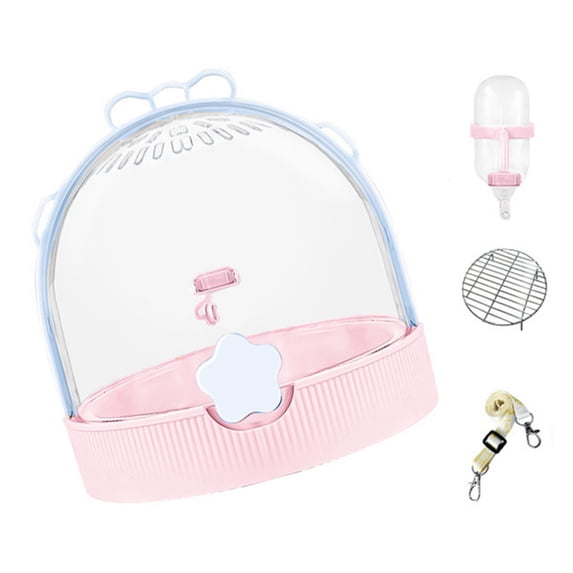 Large Spacious Bird Cage For Outdoor Adventures Breathable Plastic Construction Includes Detachable Floor Grids