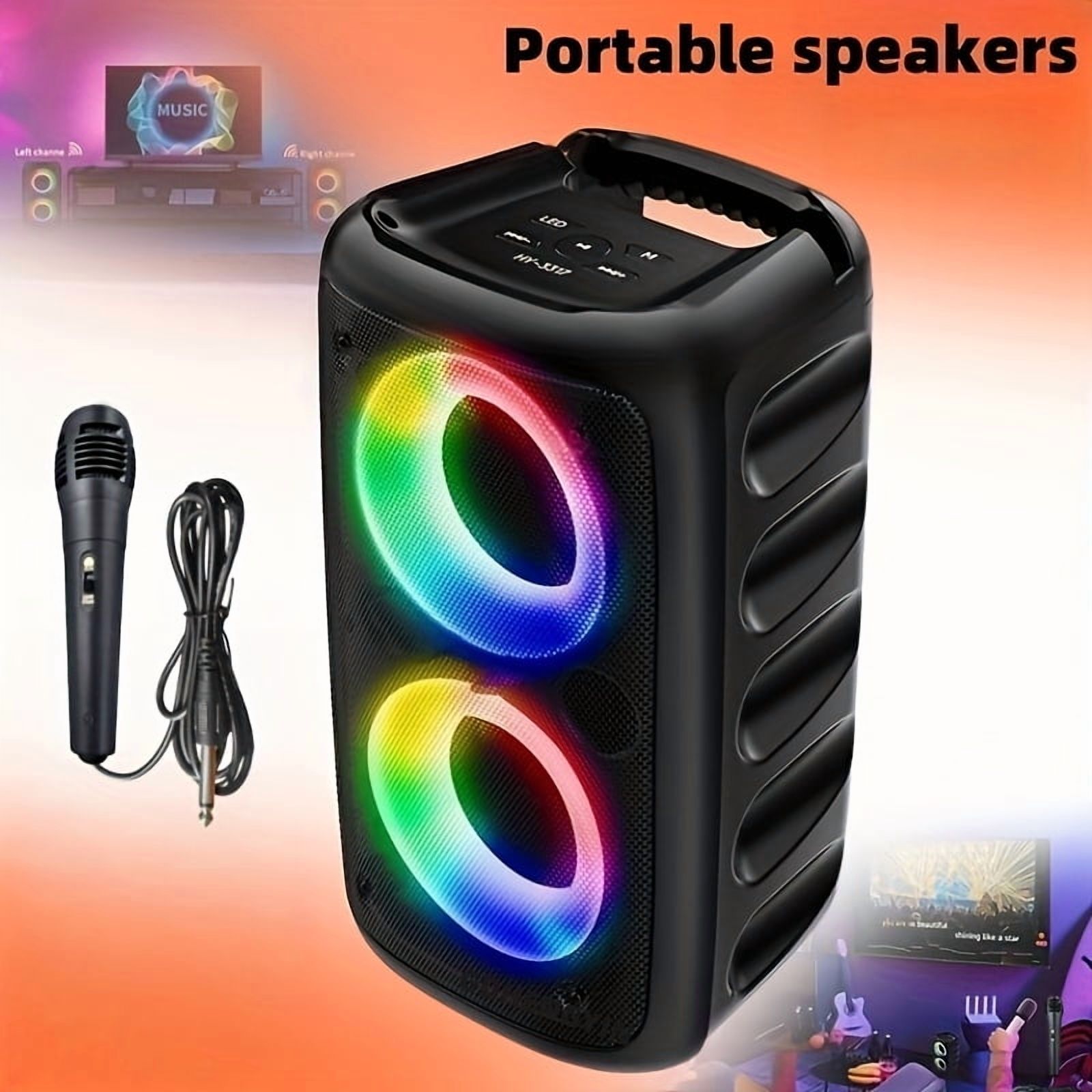 Modern Devic's Large Speaker HY-3317 Wireless Speaker BeltMicrophone Stereo Speaker ...