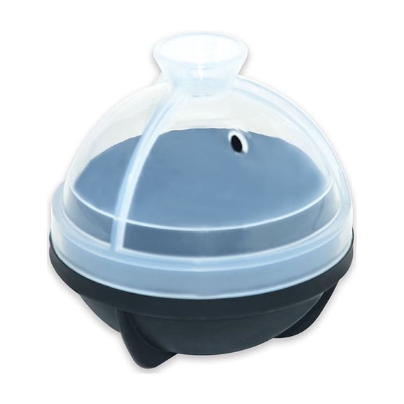 Large Sphere Ice Ball Maker, Reusable Silicone Mold With Lid, Easy Release Leak Resistant Design, Slow Melting Cocktail Whiskey Cooling Tool, Kitchen Bar Drink Accessory Durable