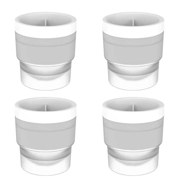 Large Sphere Ice Ball Maker for Whiskey, 2.5" Round Ice Molds with Leak-Proof Lid & Easy Release Design