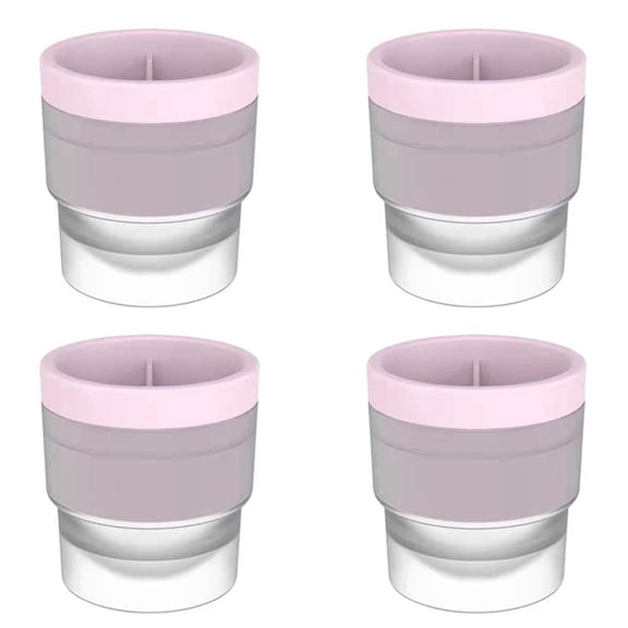 Large Sphere Ice Ball Maker for Whiskey, 2.5" Round Ice Molds with Leak-Proof Lid & Easy Release Design