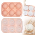 thumbnail image 1 of Large Sphere Round Silicone Ice Mold, Fun Big Ice Ball Tray for Whiskey, Brandy & Drinks, 1 of 9