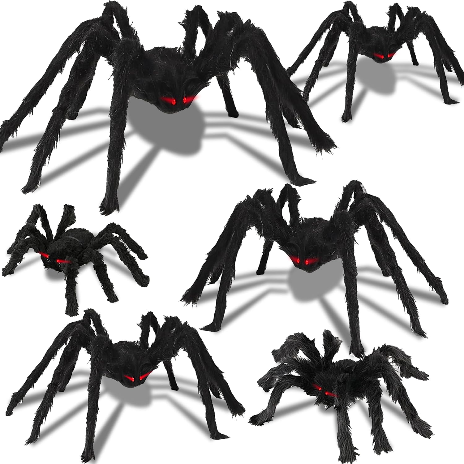 Large Spiders Halloween Giant Spider Decorations with Big Spiders