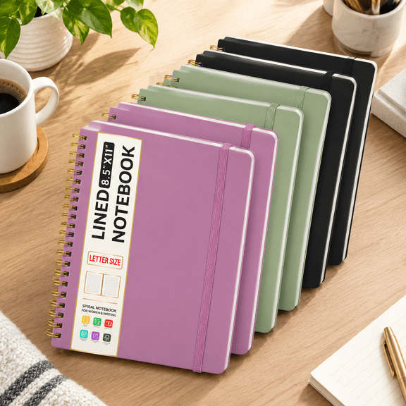 Large Spiral Lined Notebook For Work Journal Women & Men