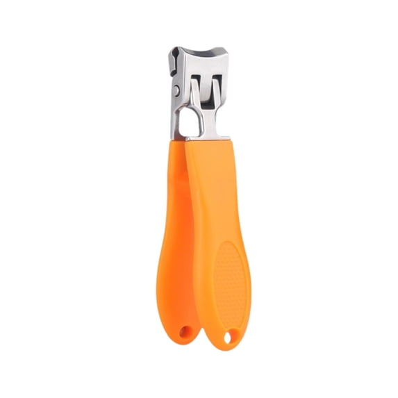 Large Splash-Proof Nail Clippers for Thick Hard Toenails Heavy-Duty Stainless Steel Clipper with Wide Opening Ergonomic Grip 1-Pack