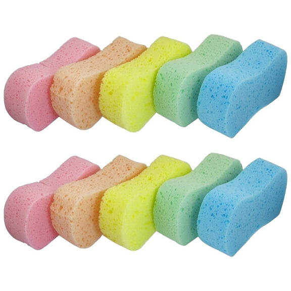 Large Sponges - Car Cleaning Supplies - Big 10 Pcs High Foam Cleaning Washing Sponge Pad for Car, Household Cleaning and Water Games