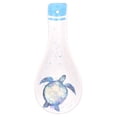 thumbnail image 1 of Large Spoon Holder - Sea Turtle Spoon Rest - Nautical, Ocean Beach Decor - Utensil Holder/Ceramic Spoon Holder for Kitchen - teal, blues, and white - makes a great gift!, 1 of 8