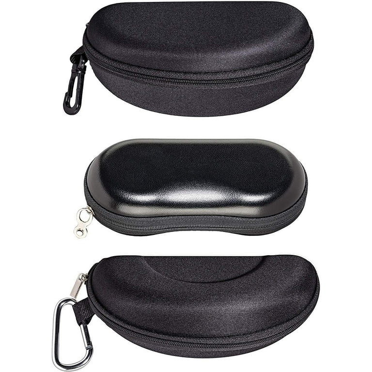 Large Sporty Eyeglass Case For Sunglasses, Zip-up Glasses Case