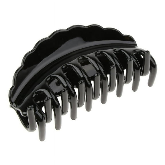 Large Spring Hair Clamp French Bun Hair Accessory Hairpin Barrette - Black