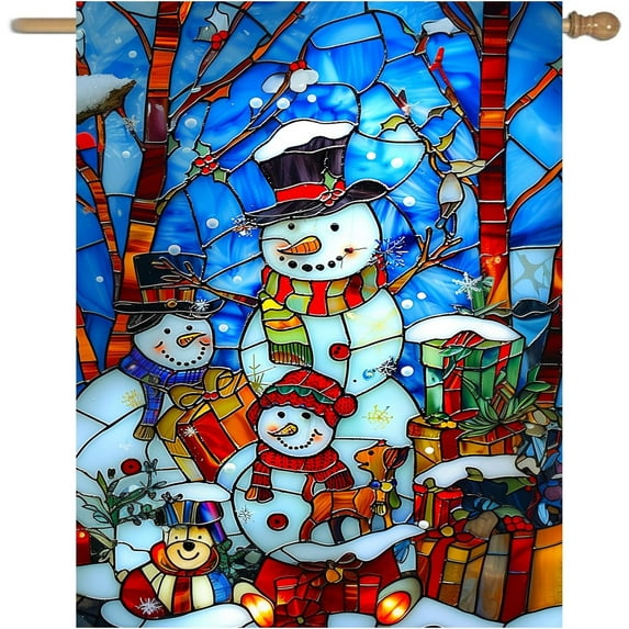 Large Spring Summer House Flags 28x40 Double Sided Bluebird Garden Flag Floral Birds Flag for Outside Porch Yard Outdoor Flower Garden Decor