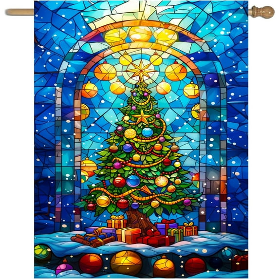 Large Spring Summer House Flags 28x40 Double Sided Bluebird Garden Flag Floral Birds Flag for Outside Porch Yard Outdoor Flower Garden Decor