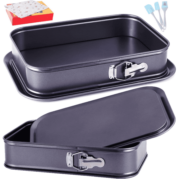 Large Springform Cake Pan, 14 X 11-Inch Rectangle Cheesecake Pan, Tiramisu Bakew