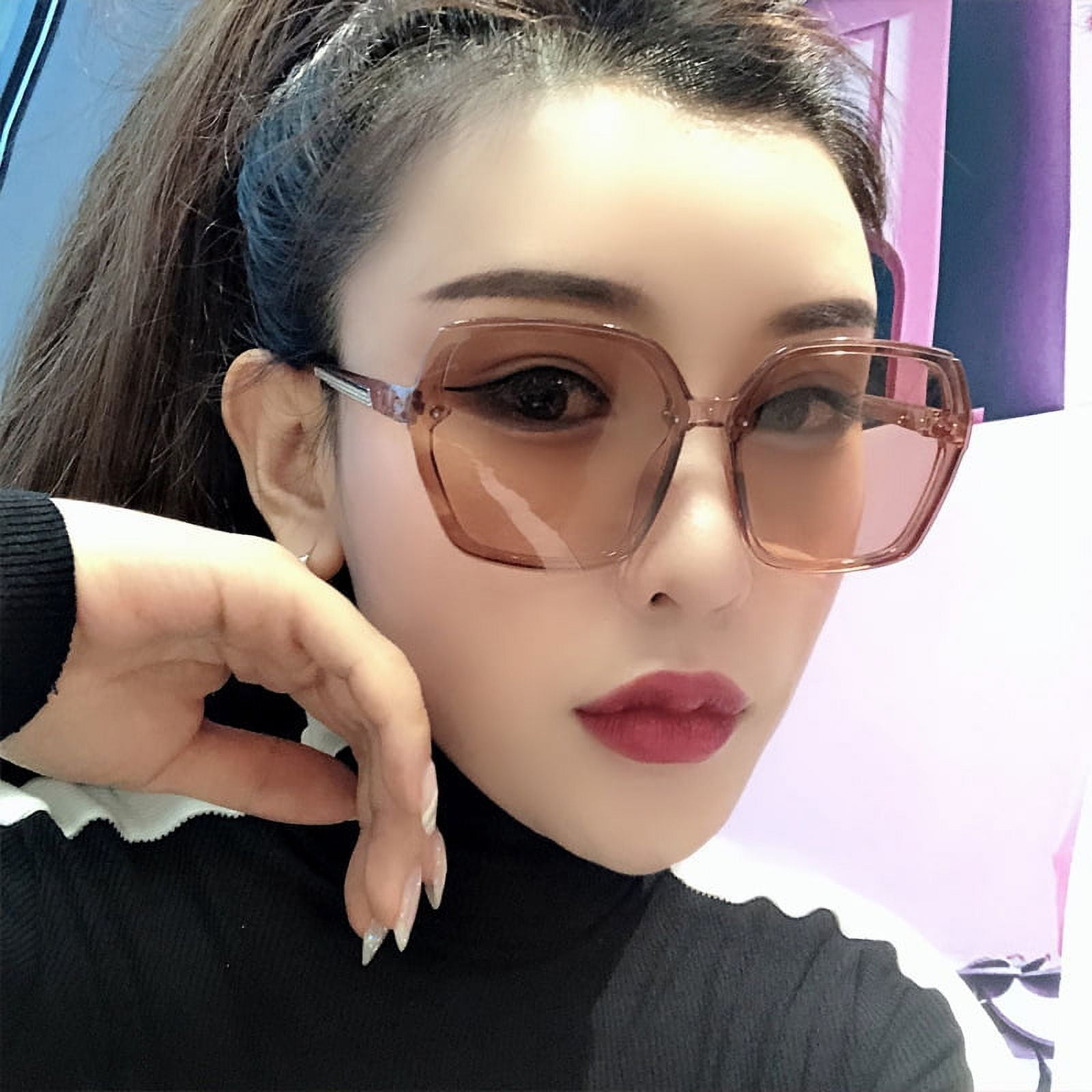 Large Square Frame Sunglasses UV Protection Polarised Oversized 134mm