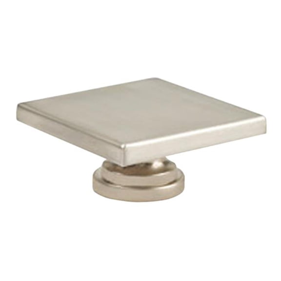 Large Square Knob Satin Nickel