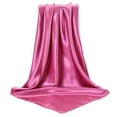 thumbnail image 1 of Large Square Satin Head Scarf - Silk Hair Wrap, 90cmx90cm, Polyester, Sleeping/Beach, One Size, 1 of 6