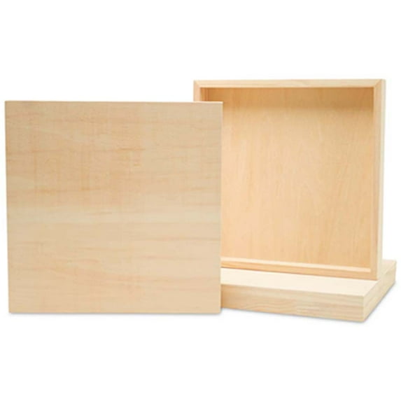 Large Square Wood Canvas 20 x 20 x 1-1/2-inch, Pack of 20 Unfinished Wood Frames, Blank Wood Signs for Home Decor, by Woodpeckers