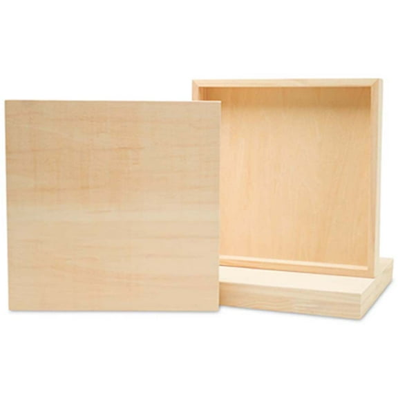 Large Square Wood Canvas 20 x 20 x 1-1/2-inch, Unfinished Wood Frames, Blank Wood Signs for Home Decor, by Woodpeckers