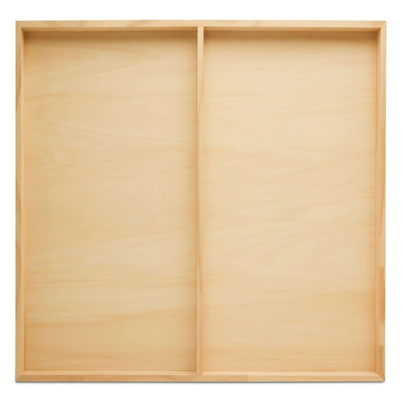 Large Square Wood Canvas 24 x 24 x 1-1/2-inch, Pack of 2 Unfinished Wood Frames, Blank Wood Signs for Home Decor, by Woodpeckers