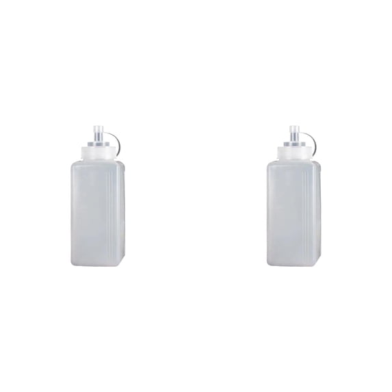 Large Squeeze Bottle for Sauces, Wide Mouth Condiment Squeeze Bottles - Squirt Bottles with Leak-Proof Lids for BBQ, Oil, Mayo & Cold Foam
