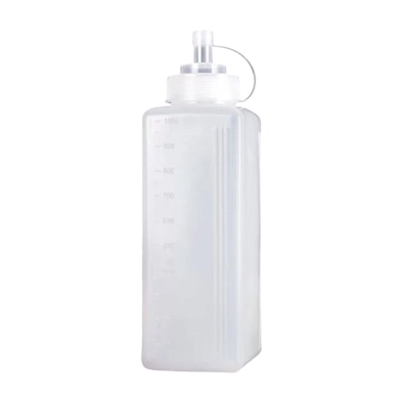 Large Squeeze Bottle for Sauces, Wide Mouth Condiment Squeeze Bottles - Squirt Bottles with Leak-Proof Lids for BBQ, Oil, Mayo & Cold Foam