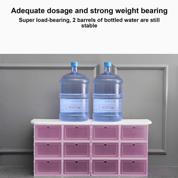 Large Stackable Clear Shoe Box with Flip Lid and Drawer Style, Space Efficient Storage Solution for Closet Under Bed Organization Multi Functional Container for Home