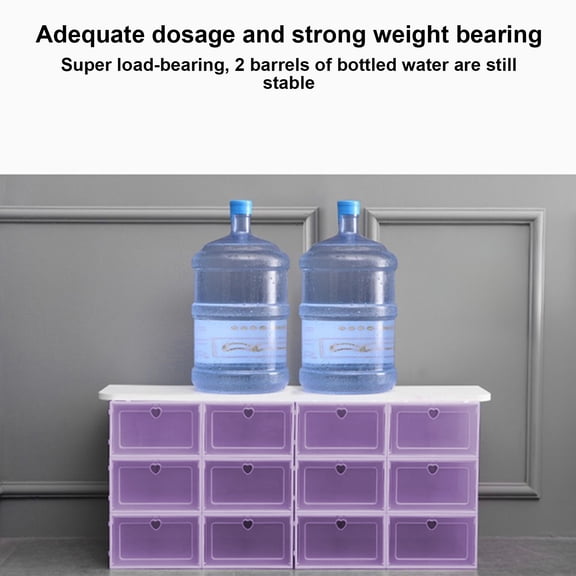 Large Stackable Clear Shoe Box with Flip Lid and Drawer Style, Space Efficient Storage Solution for Closet Under Bed Organization Multi Functional Container for Home