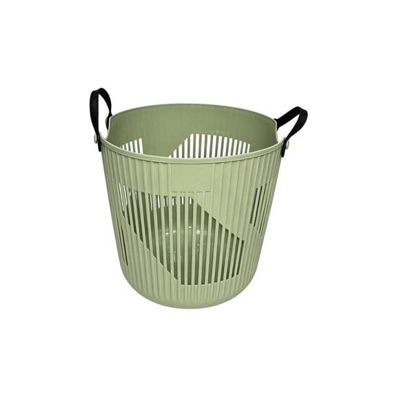 Large Stackable Plastic Laundry Basket with Handles for Wet and Dry Clothes Storage, Humidity-Resistant Bathroom Organizer, Household Utility Bin