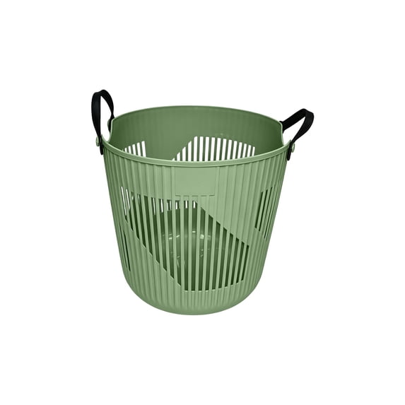 Large Stackable Plastic Laundry Basket with Handles for Wet and Dry Clothes Storage, Humidity-Resistant Bathroom Organizer, Household Utility Bin
