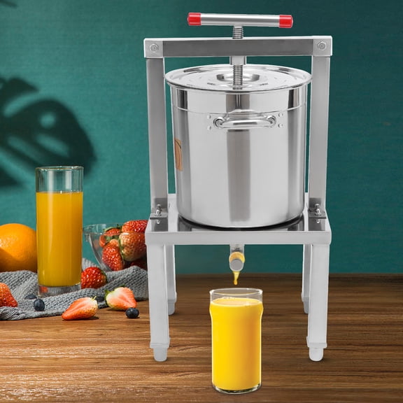 Large Stainless Steel Honey and Juice Press with Ergonomic Design