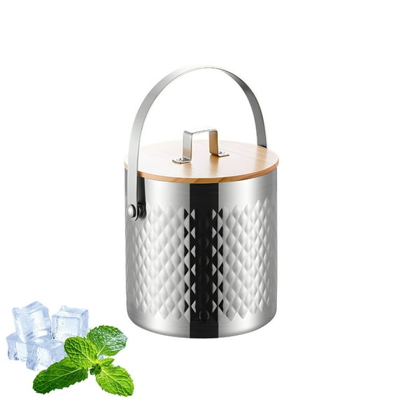 Large Stainless Steel Ice Chiller 2L Capacity For Cocktails Wine Champagnes