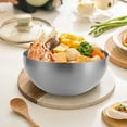 thumbnail image 1 of Large Stainless Steel Mixing Bowl, Heavy Duty Metal Bowl For Salad Preparation, Perfect For Home Kitchen Cooking And Baking Tasks, By UKHCCC, 1 of 8