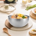 thumbnail image 1 of Large Stainless Steel Mixing Bowl, Heavy Duty Metal Bowl For Salad Preparation, Perfect For Home Kitchen Cooking And Baking Tasks, By UKHCCC, 1 of 8