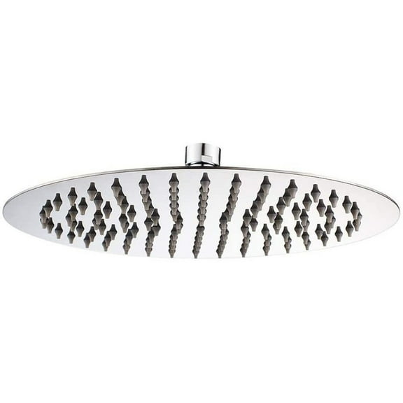 Large Stainless Steel Overhead Shower Rain Shower Head, 12 Inches