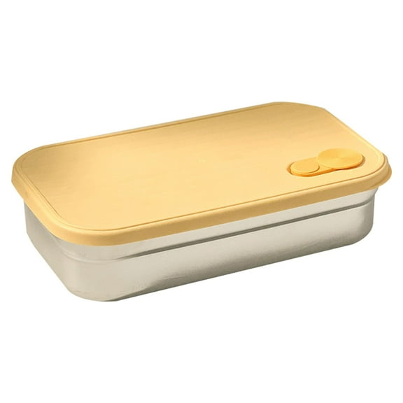 Large Stainless Steel Snack Containers with Silicone Lids, for Snacks & Meal Prep,Leak-Proof,Easy to Open Stainless Steel Double Compartment with Lids,Sealed Design