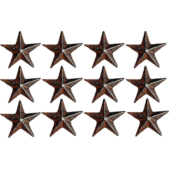 Large Star Cast Iron Cabinet Knobs Set of 12 Rustic Farmhouse Drawer Pulls in Antique Bronze$$Tools & Hardware Other