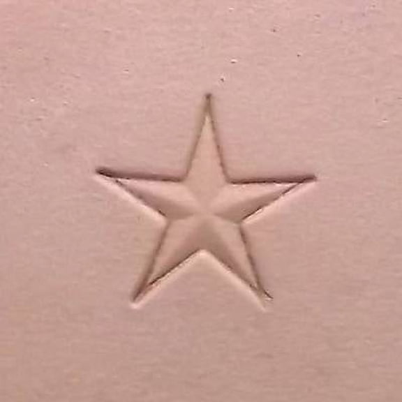 Large Star Leather Stamp 3/4" (19 mm) Z785 US Stamps
