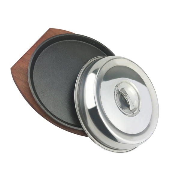 CRILSTYLEO Cast Iron Steak Plate Heating 1 Set