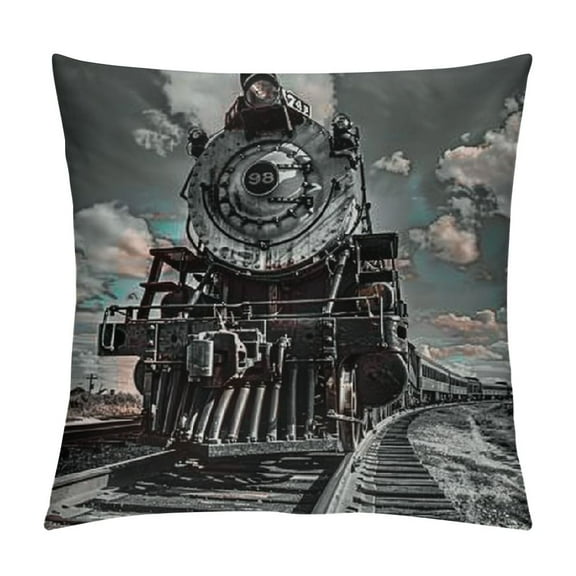 Large Steam Trains in Progress Canvas Wall Art Vintage Black and White Car Pictures Print on Canvas Gallery Wrap Modern Home Art Ready to Hang