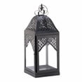 thumbnail image 1 of Zingz and Thingz Large Steeple Candle Lantern in Black, 1 of 3