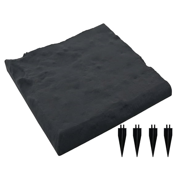 Large Stepping Stones Outdoor Garden Walkway, Durable Plastic Pavers for Patio, Pathway, and Landscaping, Weatherproof Stepping Stones with Ground Stakes for Easy Installation
