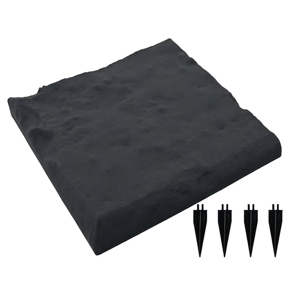 Large Stepping Stones Outdoor Garden Walkway, Durable Plastic Pavers for Patio, Pathway, and Landscaping, Weatherproof Stepping Stones with Ground Stakes for Easy Installation