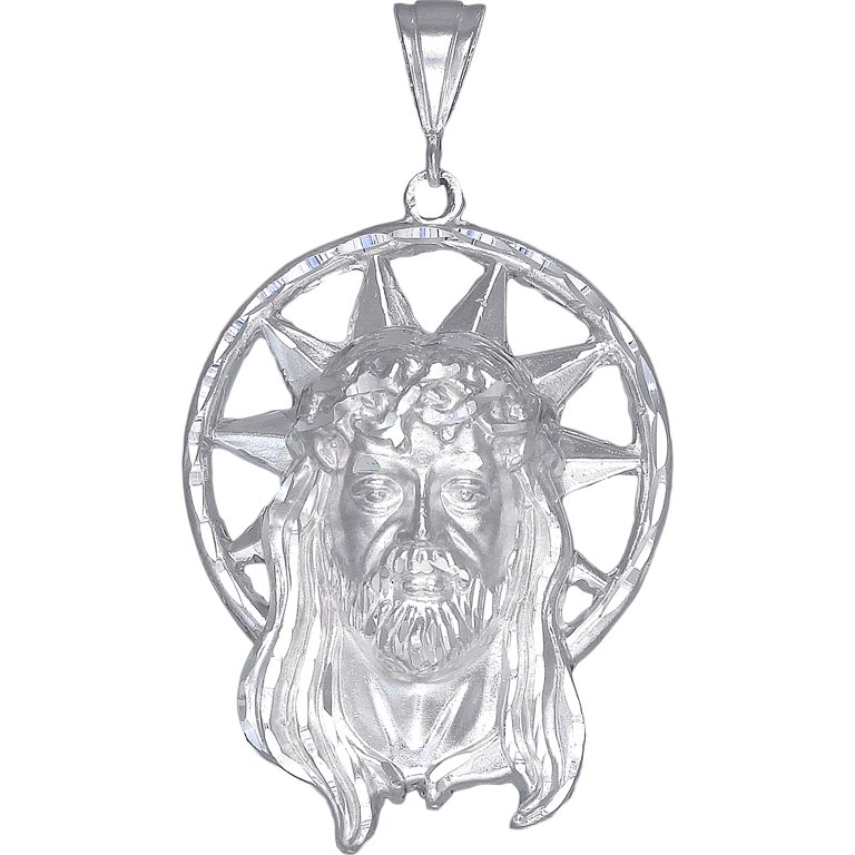Jesus Peaceジーザスヘッドシルバー925 925 Sterling Silver Jesus Head Pendant, Jesus Piece
