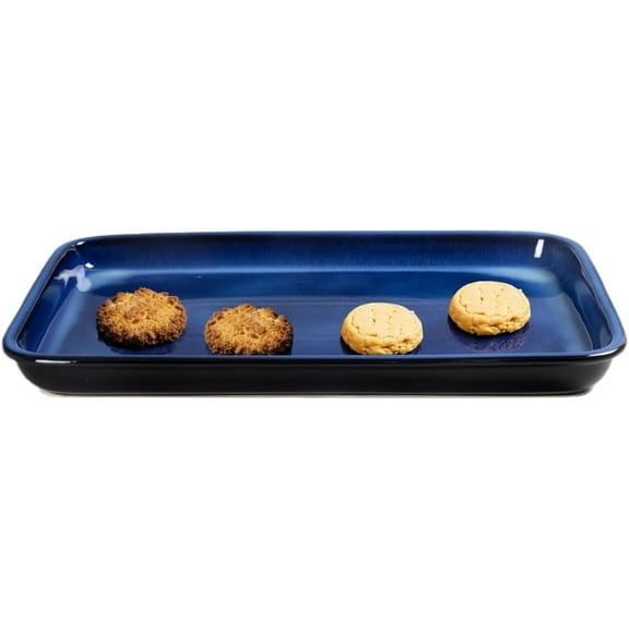 Large Stoneware Baking Sheet Non Stick Stoneware Cookie Sheet & Baking Tray, Oven Safe Baking Trays for Oven, Ceramic Sheet Pan, 15.75"